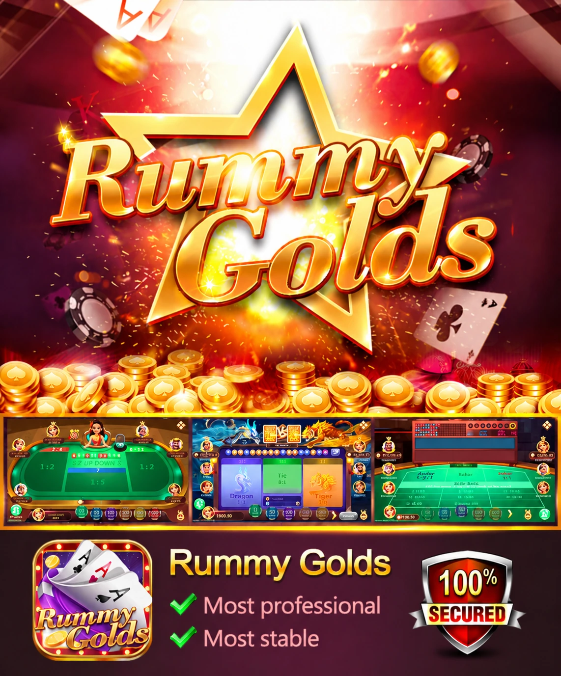 Background Image Rummy Golds